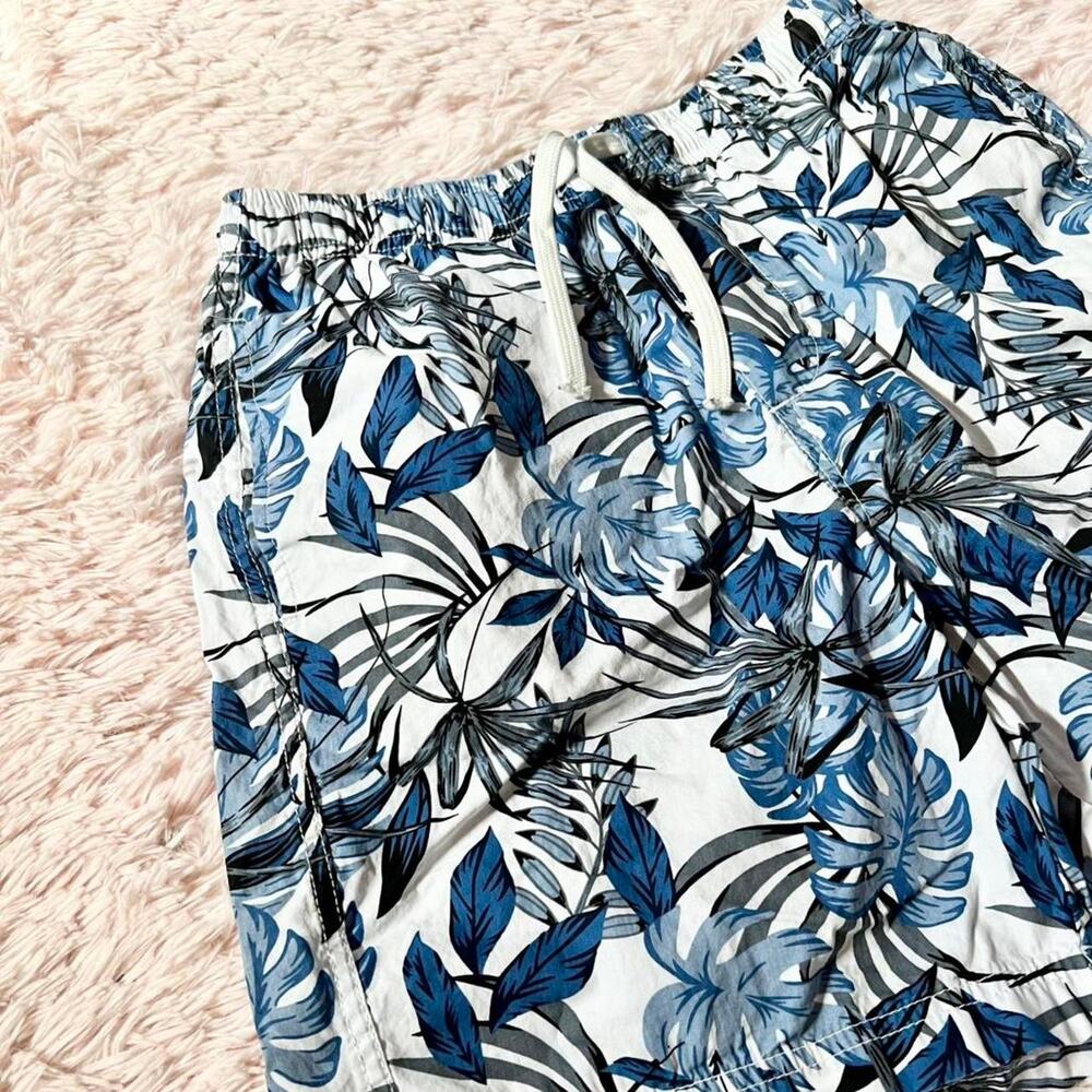 Free Planet Tropical Cotton Botanical Resort Vacation Beachy Men’s Swim Shorts S - Picture 2 of 5